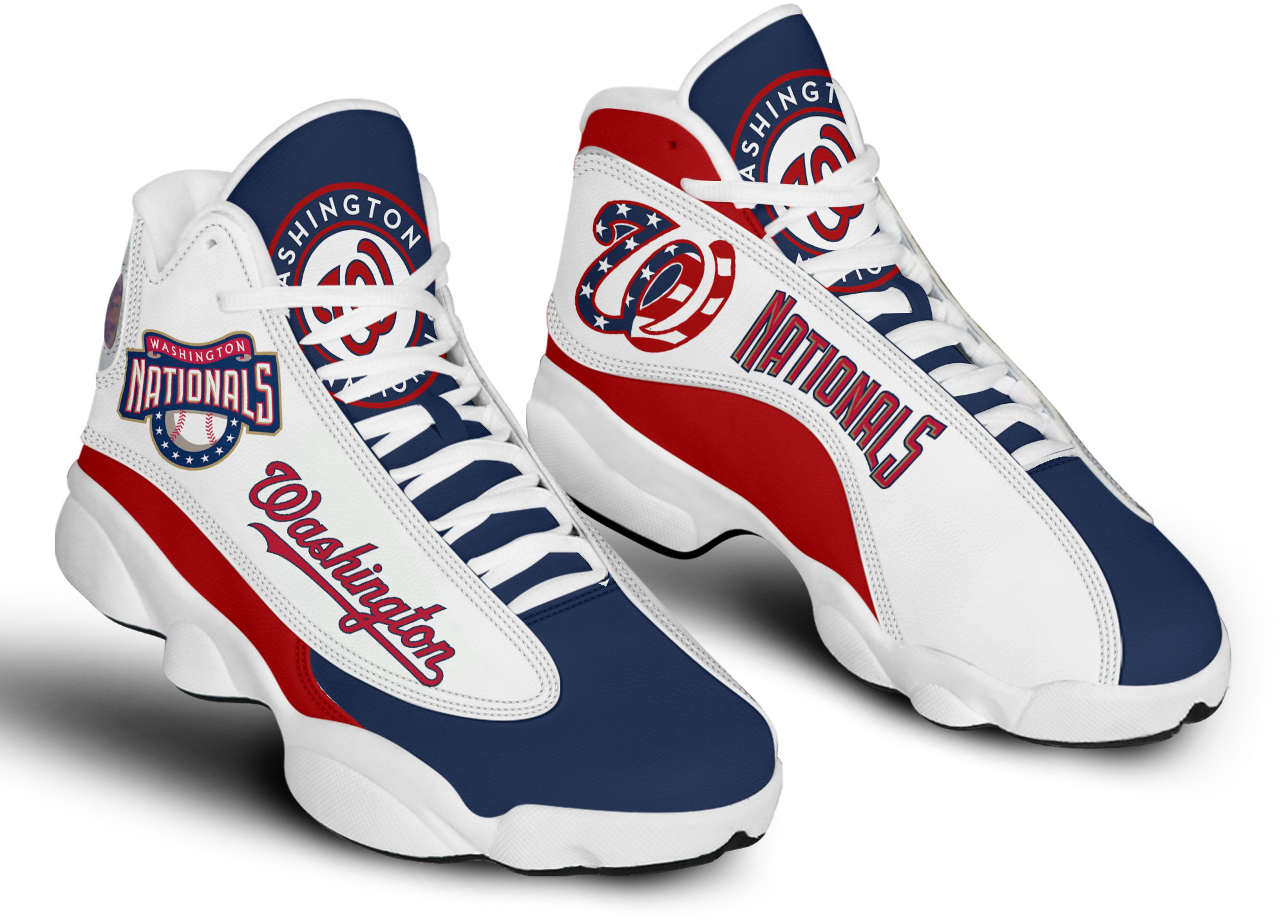 Women's Washington Nationals Limited Edition AJ13 Sneakers 001